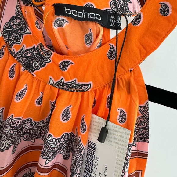 scarf print woven swing dress - Picture 6 of 7